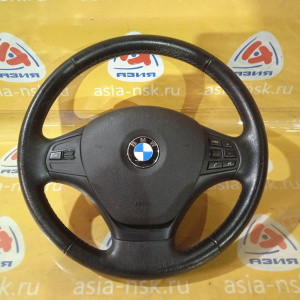Руль BMW 3-Series F30 '2013 Чёрная кожа, в сборе кнопками и Airbag 32306791330 32306854753