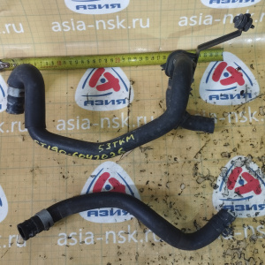 Патрубок радиатора печки Toyota 872452B650 + 872452B660 + 872452B610 + 8724020370 ПРОБЕГ 53 Т.КМ Caldina ST190/ST195 3S/4S КОМПЛЕКТ С КРАНОМ ( трамблё