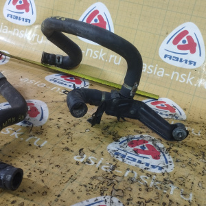 Патрубок радиатора печки Toyota 872452B650 + 872452B660 + 872452B610 + 8724020370 ПРОБЕГ 53 Т.КМ Caldina ST190/ST195 3S/4S КОМПЛЕКТ С КРАНОМ ( трамблё