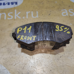 Колодки тормозные Nissan Bluebird/Primera EU14/HU14/QU14/HP11/QP11 QG18DE Остаток 90% - 95% F AY040-NS075 / AY040-NS830 / PF-2176