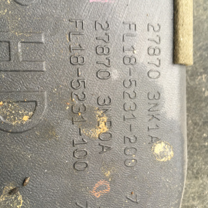 Обшивка салонная(воздуховод салонный) Nissan Leaf ZE0 R 27870 3NK1A  27870 3NB0A