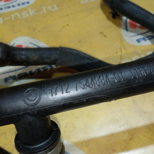 Патрубок системы охлаждения BMW 17127612452 X1 E84 N20B20A '2012 н снизу, сломано одно крепление