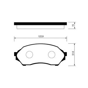 Колодки тормозные Mazda Familia BJ5W/BJEP/BJ3P/BJ5P/BJ1P/BJ1W ОСТАТОК 70-80% F 1U1H-33-28Z/PF-5425