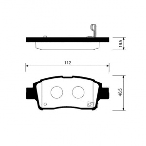 Колодки тормозные Toyota Vitz SCP10/SCP11/SCP13/NCP10/NCP12/NCP15/NCP50/NCP55/NCP58 1SZ-FE ОСТАТОК 50% F 04465-52040/PF-1471