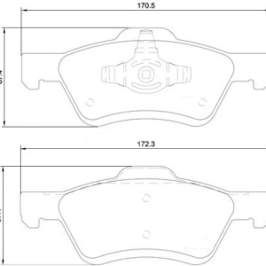 Колодки тормозные Mazda Tribute EPFW/EP3W ОСТАТОК 70% F FM21-36-CSFF/NP5075