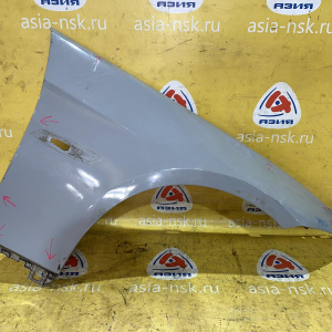 Крыло BMW 3-Series E92/E93 '2011 перед, прав в серой плёнке, трещины, сколы