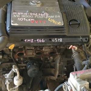 Двигатель Toyota 1MZ-FE-1666318 4WD без генератора пробег 101т.км Alphard MNH15-0023620