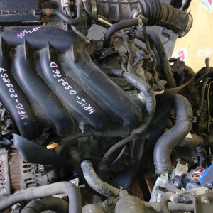 Двигатель Nissan HR15-059376 без компрессора кондиционера Juke YF15