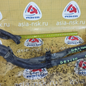 Патрубок радиатора печки Toyota 87245-6A620 + 87251-35020 + 87245-6A380 Land Cruiser Prado GRJ120 1GR-FE L F 2 шланга + 2 переходника