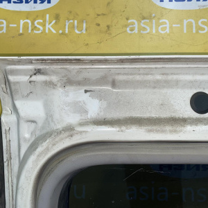 Дверь боковая Hyundai H1/Grand Starex TQ зад, лев Wagon белая, с накладкой, царапины