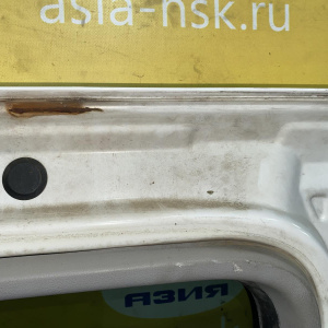 Дверь боковая Hyundai H1/Grand Starex TQ зад, прав Wagon белая, с накладкой, вмятины, царапины