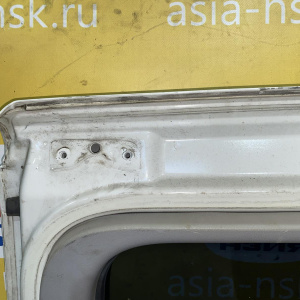 Дверь боковая Hyundai H1/Grand Starex TQ зад, прав Wagon белая, с накладкой, залом, царапины