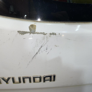 Дверь задняя Hyundai H1/Grand Starex TQ Wagon N1 белая, вмятины, царапины