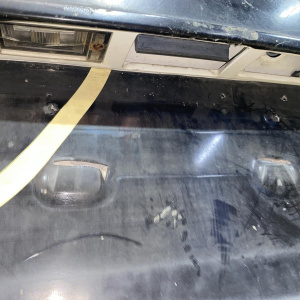 Дверь задняя Hyundai H1/Grand Starex TQ Wagon N2 белая, в плёнке, залом, царапины