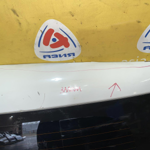 Дверь задняя Hyundai H1/Grand Starex TQ Wagon белая, заломы