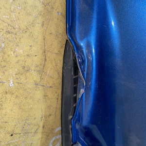 Дверь боковая Hyundai Tucson TL/D3 '2019 зад, лев синяя, в сборе, вмятины