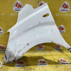 Крыло Hyundai H1/Grand Starex TQ '2007- перед, лев под повторитель, белое, вмятины
