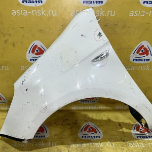 Крыло Hyundai i20 PB/PBT '2011 перед, лев под повторитель, белое, вмятины, залом 663111J000