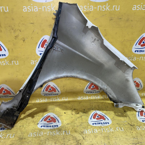 Крыло Hyundai i20 PB/PBT '2011 перед, лев под повторитель, белое, вмятины, залом 663111J000