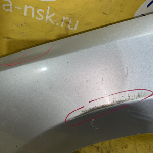 Крыло Hyundai i30 FD/JD '2008 перед, лев серебро, вмятины, царапины