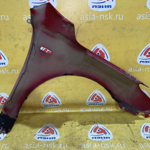 Крыло Hyundai i30 FD/JD '2009 перед, лев под повторитель, красное, царапины