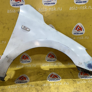 Крыло Hyundai i30 FD/JD '2009 перед, прав под повторитель, синее/белое, царапины
