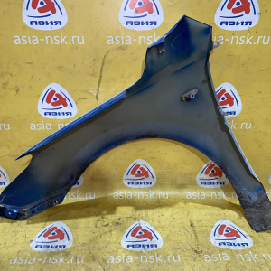 Крыло Hyundai i30 FD/JD '2009 перед, прав под повторитель, синее/белое, царапины