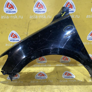 Крыло Hyundai Santa Fe CM/BM перед, лев чёрное, вмятины, царапины