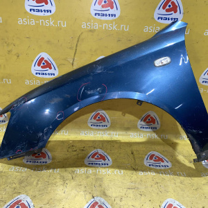 Крыло Hyundai Sonata NF/EK '2005-2010 перед, лев под повторитель, бирюзовое, вмятины, царапины