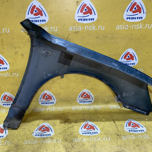 Крыло Hyundai Sonata NF/EK '2005-2010 перед, лев под повторитель, бирюзовое, вмятины, царапины