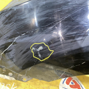 Крыло Hyundai Tucson LM/TM '2009-2015 перед, лев IX35 чёрное TC, вмятина, царапины