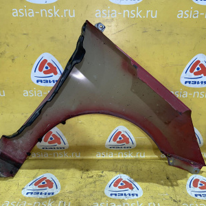 Крыло Hyundai Solaris RB/SB перед, лев красное, вмятины, царапины